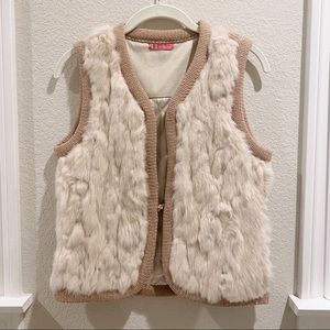BCBG Rabbit Fur Vest